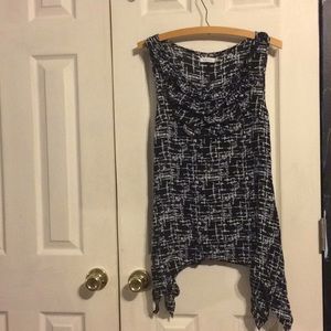 Dark navy blue abstract shirt